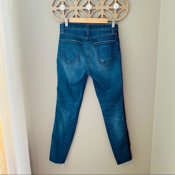 Current/Elliott Stiletto Velvet Striped Jeans Sz 26 - Picture 6 of 11